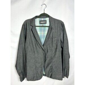 NWT Horny Toad Gray Organic Cotton Lightweight Unstructured Blazer Jacket size L